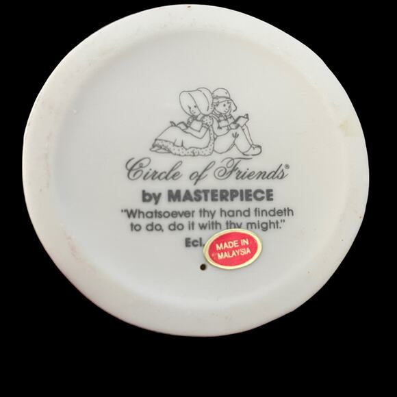 Homco Circle of Friends Bisque Figures by Masterpiece Lot of 3 Collectible 1990s - Picture 9 of 16